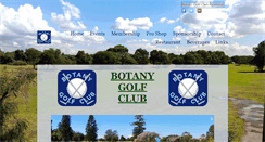 Desktop Screenshot of botanygolfclub.com.au